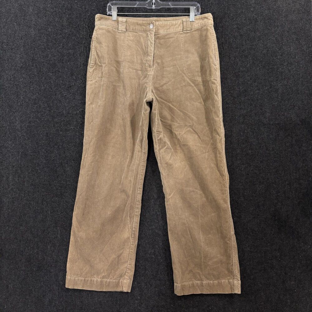 Vintage Woolrich Corduroy Pants Women's 16 Beige Straight Leg Outdoor Khakis
